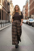 Pantalon Nikita carreaux marron