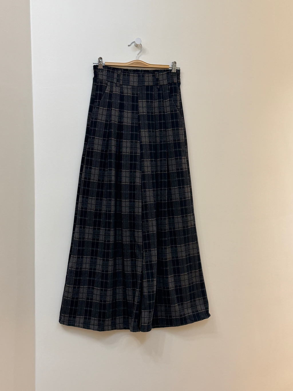 Pantalon Nikita carreaux bleu/gris