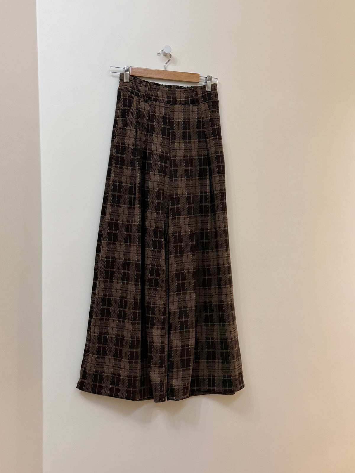 Pantalon Nikita carreaux marron