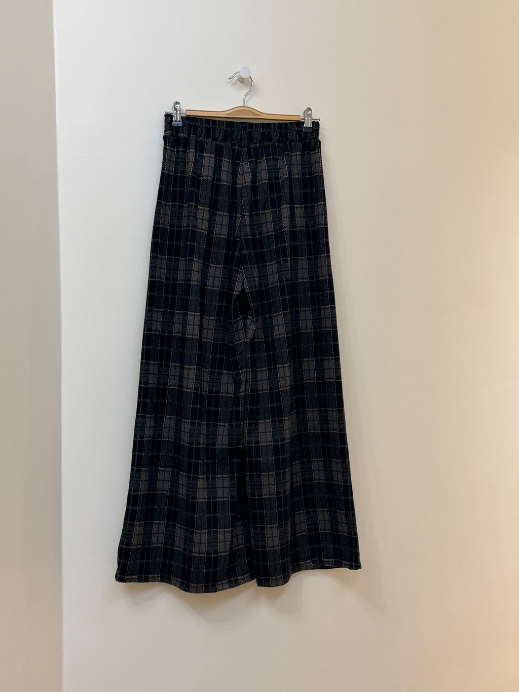 Pantalon Nikita carreaux bleu/gris