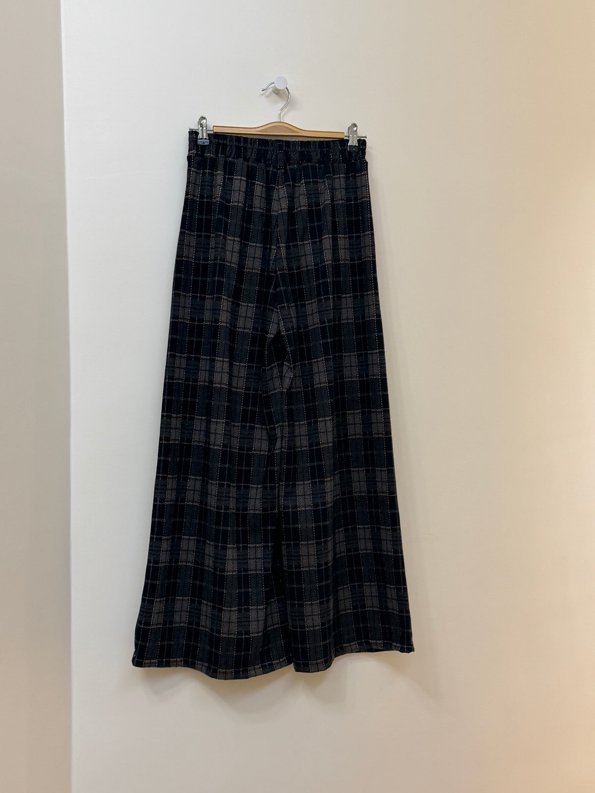 Pantalon Nikita carreaux bleu/gris