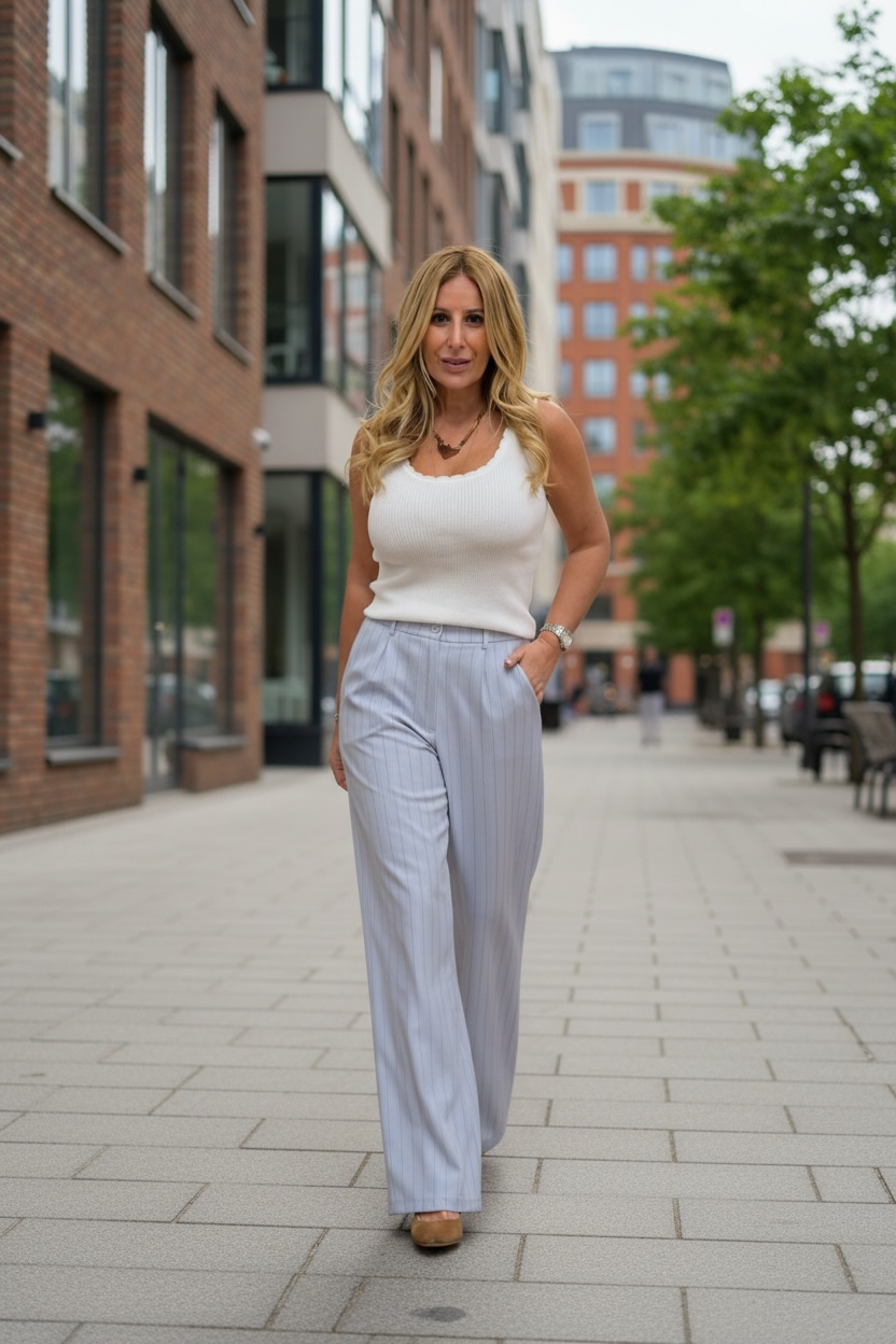 Pantalon Joelle Bleu