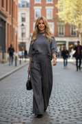 Pantalon Nikita rayures grises