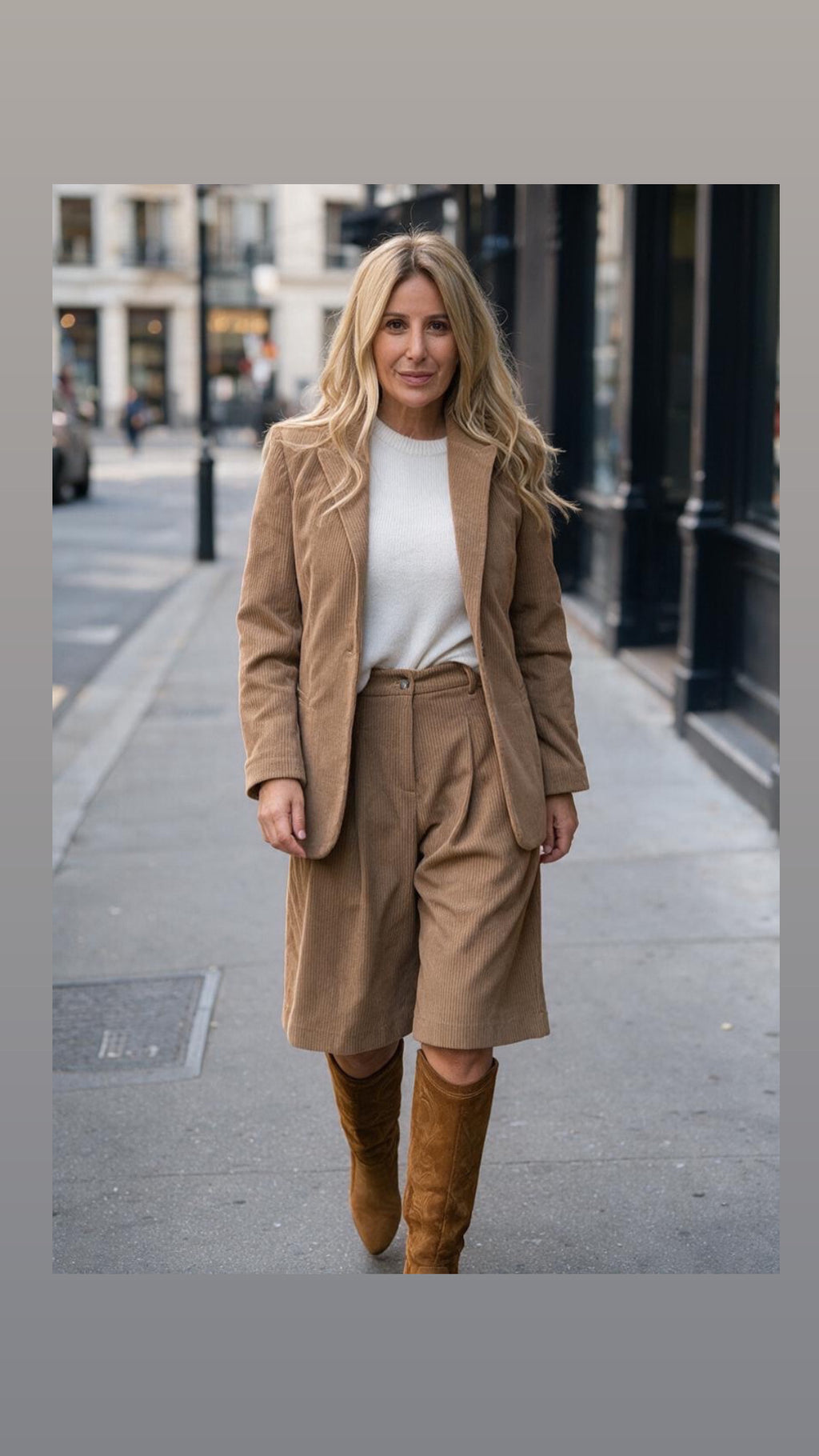 Veste Camille côtelé
