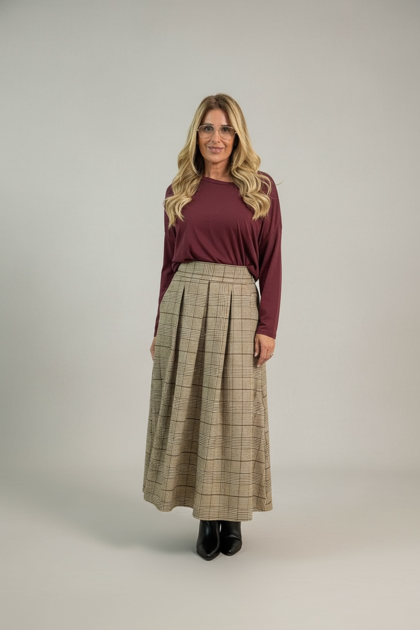 Jupe Vivien Prince-de-Galles